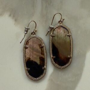 Kendra Scott Black Mother of Pearl Earrings
